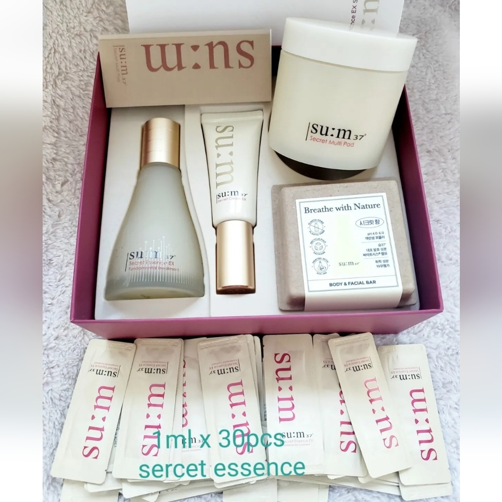 Sum 37 Secret Essence 100ml Special set / su:m 37 / secret pad / facial bar.